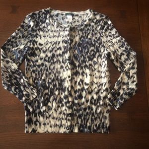 J. Crew Leopard Print Cardigan